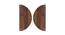 Laminated Walnut wood Wall Hanging Room/ Screen Dividers Set of 12  -  RSD-4027 (Walnut) by Urban Ladder - Design 1 Side View - 791230