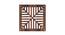 Laminated Walnut wood Wall Hanging Room/ Screen Dividers Set of 12  -  RSD-4031 (Walnut) by Urban Ladder - Design 1 Side View - 791231
