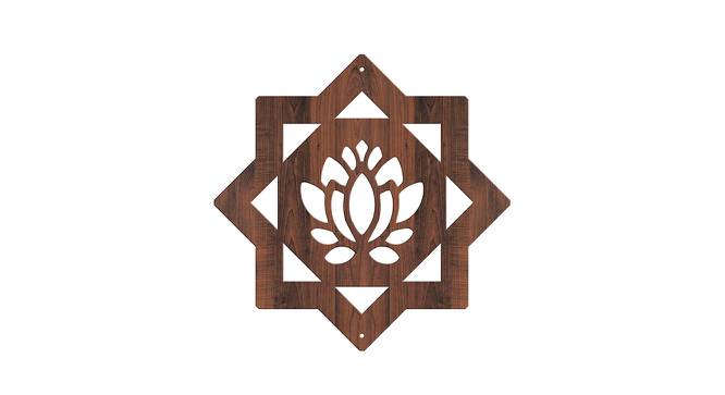 Laminated Walnut wood Wall Hanging Room/ Screen Dividers Set of 12  -  RSD-4035 (Walnut) by Urban Ladder - Design 1 Side View - 791234