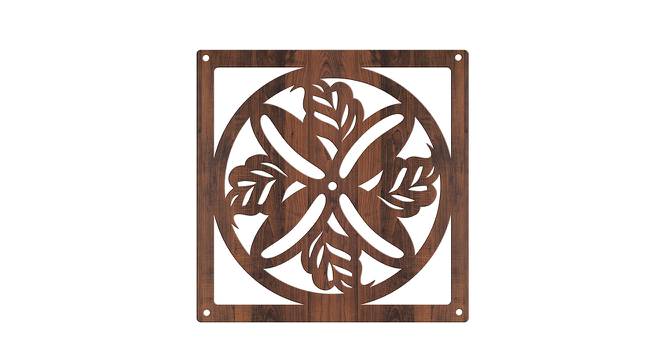 Laminated Walnut wood Wall Hanging Room/ Screen Dividers Set of 12  -  RSD-4038 (Walnut) by Urban Ladder - Design 1 Side View - 791236