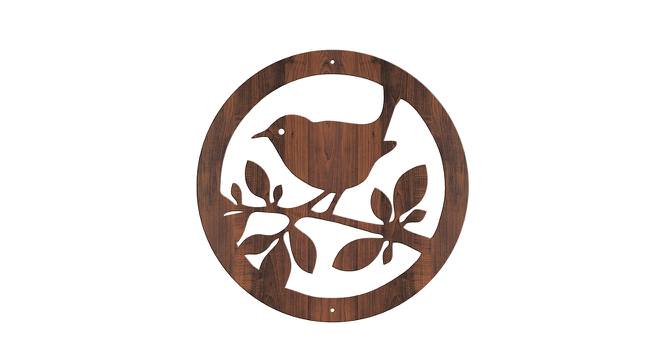Laminated Walnut wood Wall Hanging Room/ Screen Dividers Set of 12  -  RSD-4040 (Walnut) by Urban Ladder - Design 1 Side View - 791238