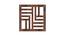 Laminated Walnut wood Wall Hanging Room/ Screen Dividers Set of 12  -  RSD-4048 (Walnut) by Urban Ladder - Design 1 Side View - 791240
