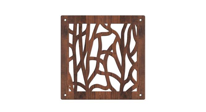 Laminated Walnut wood Wall Hanging Room/ Screen Dividers Set of 12  -  RSD-4045 (Walnut) by Urban Ladder - Design 1 Side View - 791310