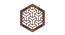 Laminated Walnut wood Wall Hanging Room/ Screen Dividers Set of 12  -  RSD-4051 (Walnut) by Urban Ladder - Design 1 Side View - 791314