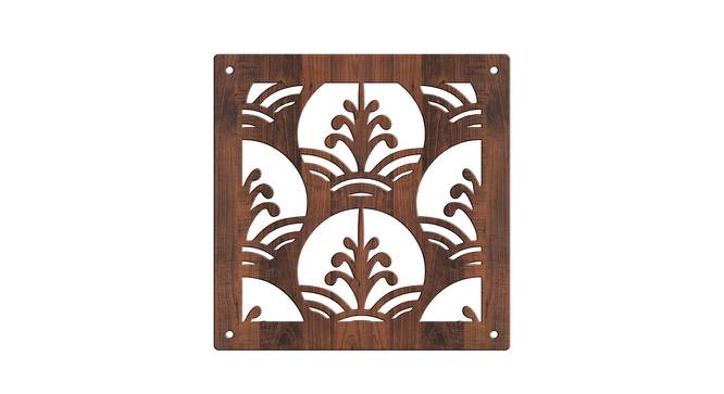 Laminated Walnut wood Wall Hanging Room/ Screen Dividers Set of 12  -  RSD-4052 (Walnut) by Urban Ladder - Design 1 Side View - 791315