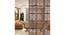 Laminated Walnut wood Wall Hanging Room/ Screen Dividers Set of 12  -  RSD-4065 (Walnut) by Urban Ladder - Front View Design 1 - 791369