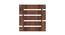 Laminated Walnut wood Wall Hanging Room/ Screen Dividers Set of 12  -  RSD-4054 (Walnut) by Urban Ladder - Design 1 Side View - 791385
