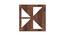 Laminated Walnut wood Wall Hanging Room/ Screen Dividers Set of 12  -  RSD-4057 (Walnut) by Urban Ladder - Design 1 Side View - 791387