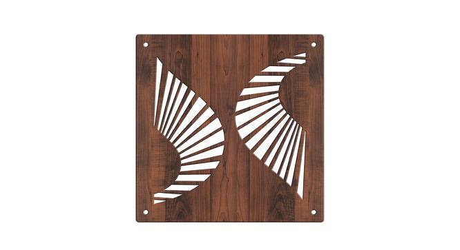 Laminated Walnut wood Wall Hanging Room/ Screen Dividers Set of 12  -  RSD-4062 (Walnut) by Urban Ladder - Design 1 Side View - 791390
