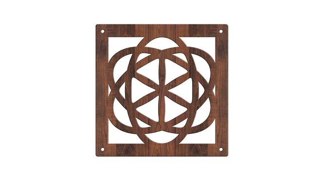 Laminated Walnut wood Wall Hanging Room/ Screen Dividers Set of 12  -  RSD-4063 (Walnut) by Urban Ladder - Design 1 Side View - 791391