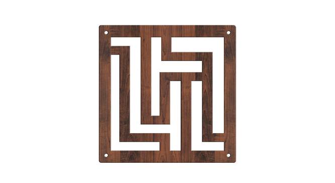 Laminated Walnut wood Wall Hanging Room/ Screen Dividers Set of 12  -  RSD-4064 (Walnut) by Urban Ladder - Design 1 Side View - 791392