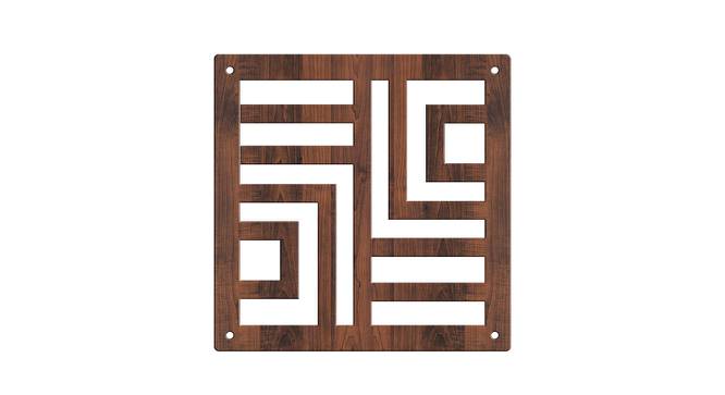 Laminated Walnut wood Wall Hanging Room/ Screen Dividers Set of 12  -  RSD-4065 (Walnut) by Urban Ladder - Design 1 Side View - 791393