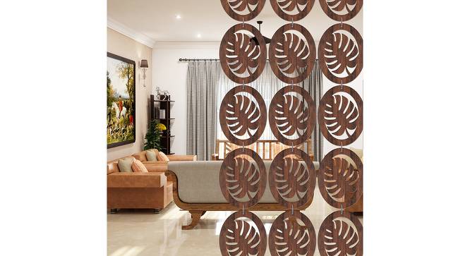 Laminated Walnut wood Wall Hanging Room/ Screen Dividers Set of 12  -  RSD-4034 (Walnut) by Urban Ladder - Front View Design 1 - 791965