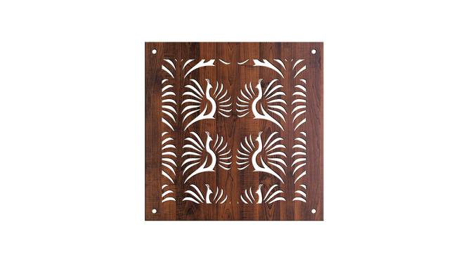 Laminated Walnut wood Wall Hanging Room/ Screen Dividers Set of 12  -  RSD-4018 (Walnut) by Urban Ladder - Design 1 Side View - 791969