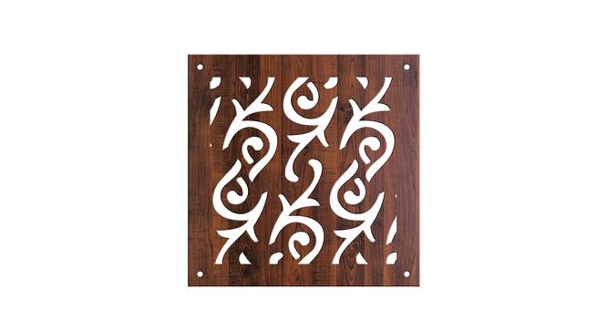Laminated Walnut wood Wall Hanging Room/ Screen Dividers Set of 12  -  RSD-4023 (Walnut) by Urban Ladder - Design 1 Side View - 791971