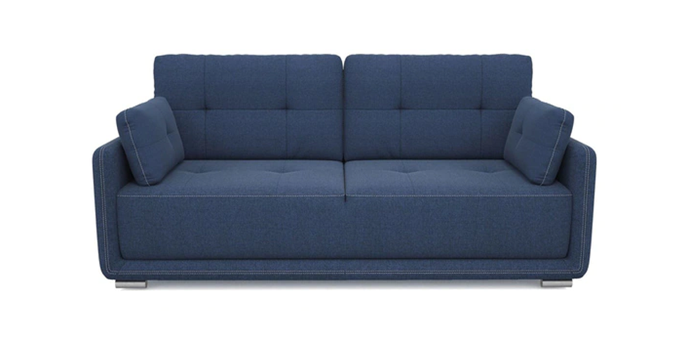 Cedar Fabric Sofa (Blue) by Urban Ladder - - 