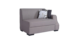 Arlo Fabric Sectional Sofa  With Side Table (Light Brown)