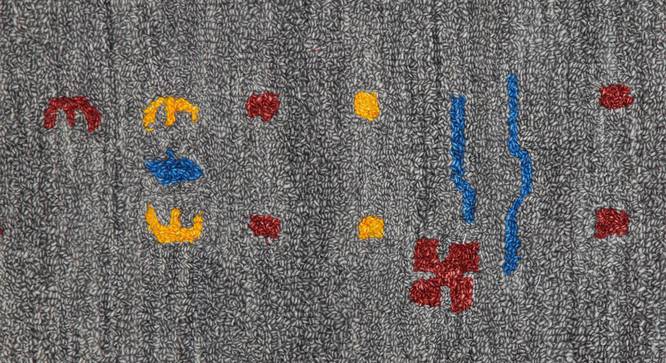 Gabbeh Hand Tufted Carpet TIM-2279_5X8 (Grey, 8 x 5 Feet Carpet Size) by Urban Ladder - Design 1 Side View - 792588