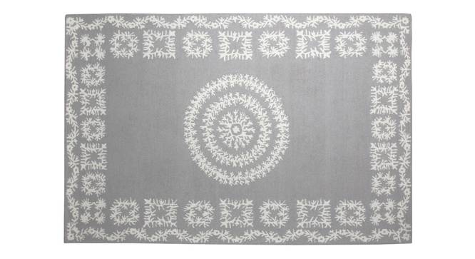 Floral Hand Tufted Carpet TIM-2285_5X8 (Grey, 8 x 5 Feet Carpet Size) by Urban Ladder - Front View Design 1 - 792612