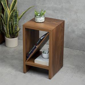 Teak Hues Mdf Bedside Table in Matte Finish-image-31