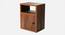 Mica Bedside Teak Hues Chest Side Table (Matte Finish) by Urban Ladder - Front View Design 1 - 792743