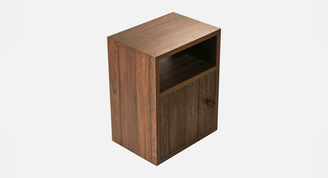Mica Bedside Walnut Hues Chest Side Table (Matte Finish) by Urban Ladder - Front View Design 1 - 792746
