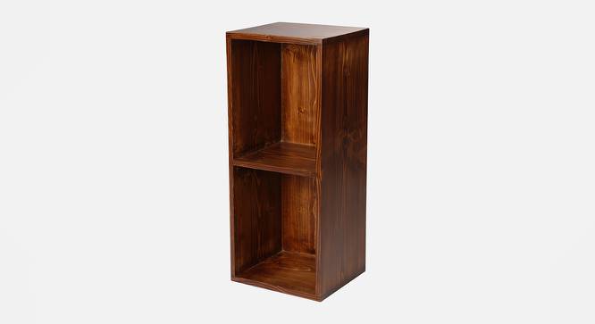Teak Tint Two Storey Bedside and Living Room Storage (Teak Finish) by Urban Ladder - Front View Design 1 - 792747