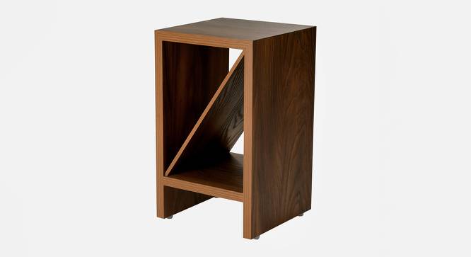 Teak Hues Bevel Mica Side Table (Matte Finish) by Urban Ladder - Front View Design 1 - 792749