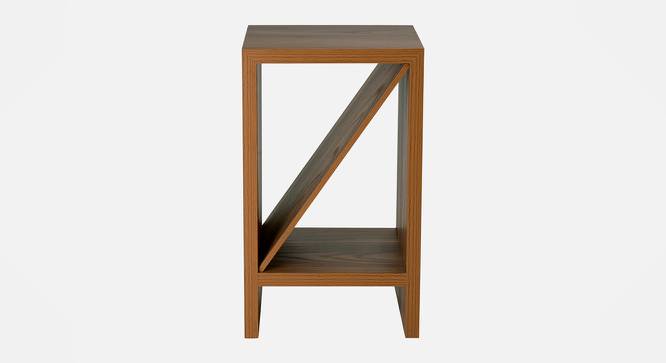 Teak Hues Bevel Mica Side Table (Matte Finish) by Urban Ladder - Design 1 Side View - 792766