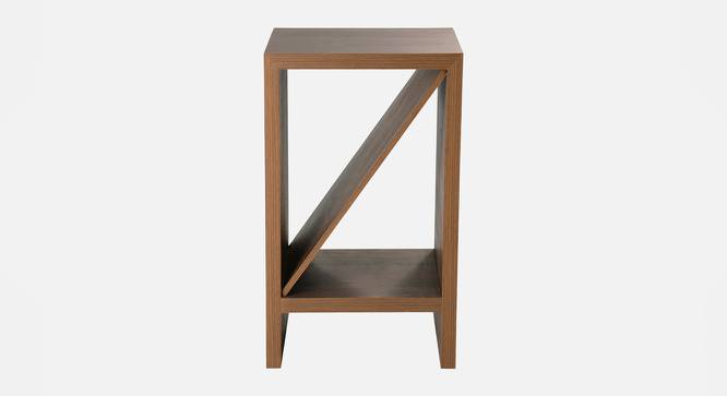Walnut Hues Bevel Mica Side Table (Matte Finish) by Urban Ladder - Design 1 Side View - 792768