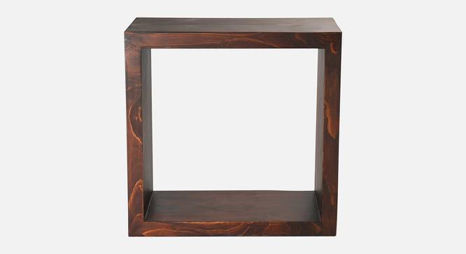 Walnut Tint Wooden Box Side Table (Matte Finish) by Urban Ladder - Design 1 Side View - 792769