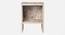 Cosmos Mica Bedside Table (Matte Finish) by Urban Ladder - Design 1 Side View - 792801