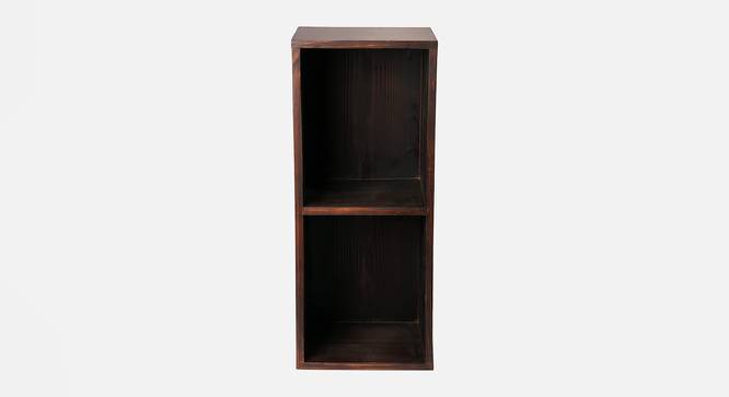 Walnut Tint Two Storey Bedside and Living Room Storage (Walnut Finish) by Urban Ladder - Side View - 