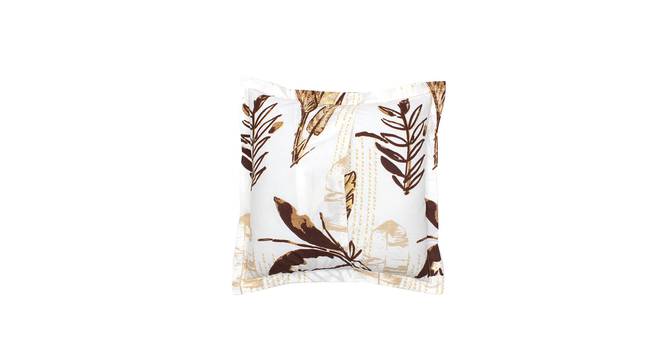 Vanam Cotton Brown Cushion Cover - Set of 2 (Brown) by Urban Ladder - Front View Design 1 - 792867