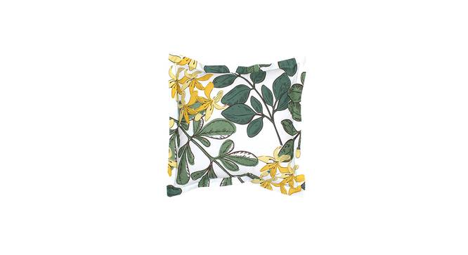 Moringa Cotton Green Cushion Cover - Set of 2 (Green) by Urban Ladder - Front View Design 1 - 792872