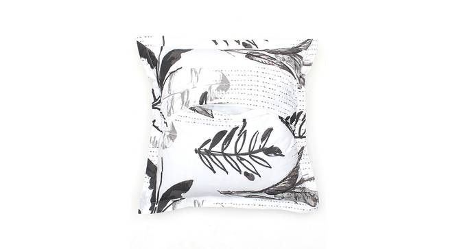 Vanam Cotton Grey Cushion Cover - Set of 2 (Grey) by Urban Ladder - Design 1 Side View - 792889
