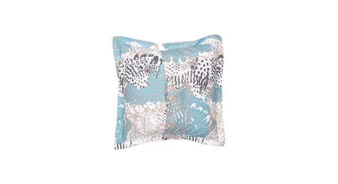 Mashak Cotton Blue Cushion Cover - Set of 2 (Blue) by Urban Ladder - Design 1 Side View - 792890