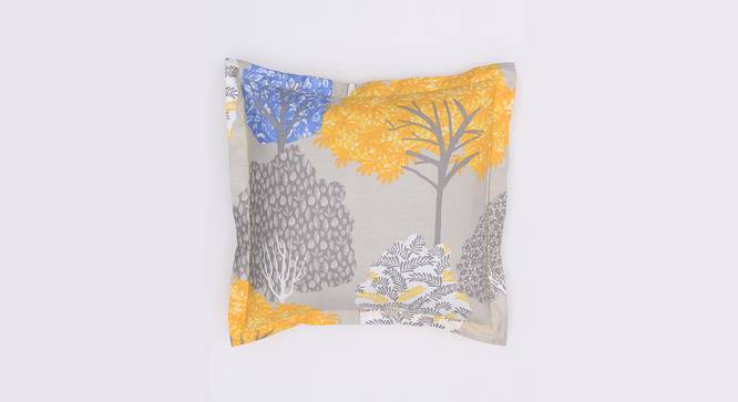 Saptaparni Cotton Yellow Cushion Cover - Set of 2 (Yellow) by Urban Ladder - Front View Design 1 - 792922