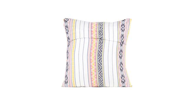 Tana Bana Cotton White Cushion Cover - Set of 2 (White) by Urban Ladder - Design 1 Side View - 792925