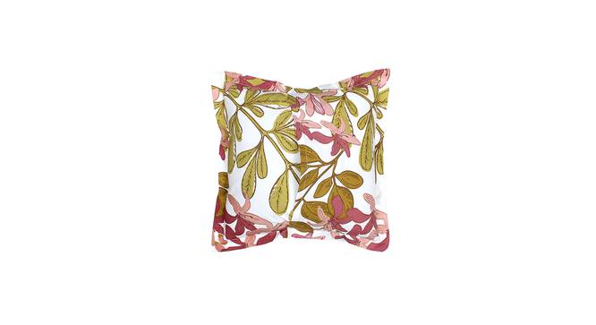 Moringa Cotton Pink Cushion Cover - Set of 2 (Pink) by Urban Ladder - Design 1 Side View - 792935