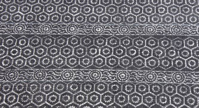 Handmade 100% Cotton Rug Living Room Area rug Cotton Area Rug 4x4 FT (Grey, 4 x 4 Feet Carpet Size) by Urban Ladder - Design 1 Side View - 796778