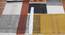 Indian Garden Cotton Area Rug Playroom Carpet Dining Room Rug 7x7 FT (Brown, 7 x 7 feet Carpet Size) by Urban Ladder - Design 1 Side View - 797007