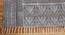 Cotton Area Rug Garden Area Carpet Rectangle Floor Kilim 3x5 FT (Grey, 3 x 5 Feet Carpet Size) by Urban Ladder - Ground View Design 1 - 797102