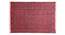 Cotton Area Rug Dining Room Carpet Flat Weave Living Room Area Rug 3x3 FT (Red, 3 x 3 Feet Carpet Size) by Urban Ladder - Front View Design 1 - 797131