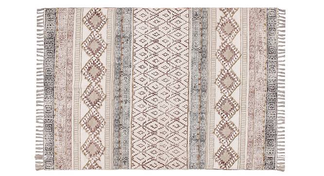 Cotton Area Rug Dining Room Rugs Floor Carpets Garden Rug  3x5 FT (Brown, 3 x 5 Feet Carpet Size) by Urban Ladder - Front View Design 1 - 797146