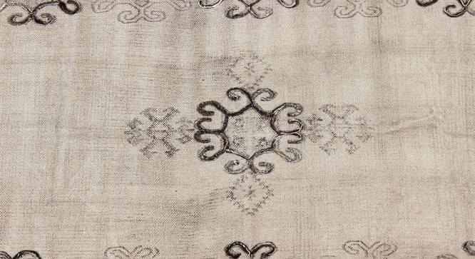 Indian Cotton Block Printed Rug Geometric Kitchen Area Carpet 4x6 FT (Beige, 4 x 6 Feet Carpet Size) by Urban Ladder - Design 1 Side View - 797332
