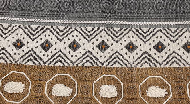 Handmade Cotton Area Rug Bohemian Multicolor Area Rug 3x10 FT (Brown, 3 x 10 Feet Carpet Size) by Urban Ladder - Design 1 Side View - 797534