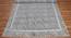Geometric Area Kilim Indian Cotton Area Rug Eco-Friendly Dhurrie 4x6 FT (Grey, 4 x 6 Feet Carpet Size) by Urban Ladder - Design 1 Side View - 797549