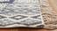 Handmade Cotton Area Rug Kitchen Area Rug Living Room Carpet  7x7 FT (Blue, 7 x 7 feet Carpet Size) by Urban Ladder - Ground View Design 1 - 797617