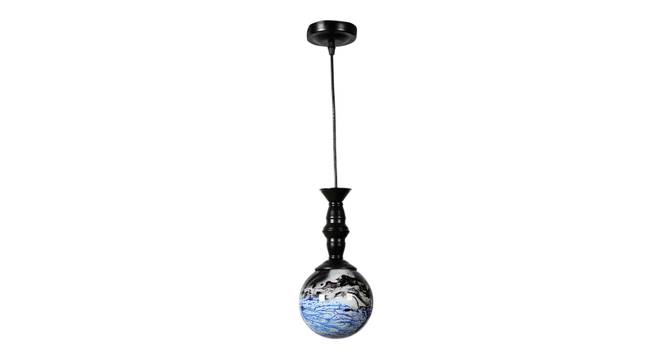 Sumner Black Iron Hanging Light (Black) by Urban Ladder - Front View Design 1 - 798122